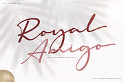 Royal Amigo | Modern Script Font, a Script Font by Ariya Works (Thumbnail 1 of 9)