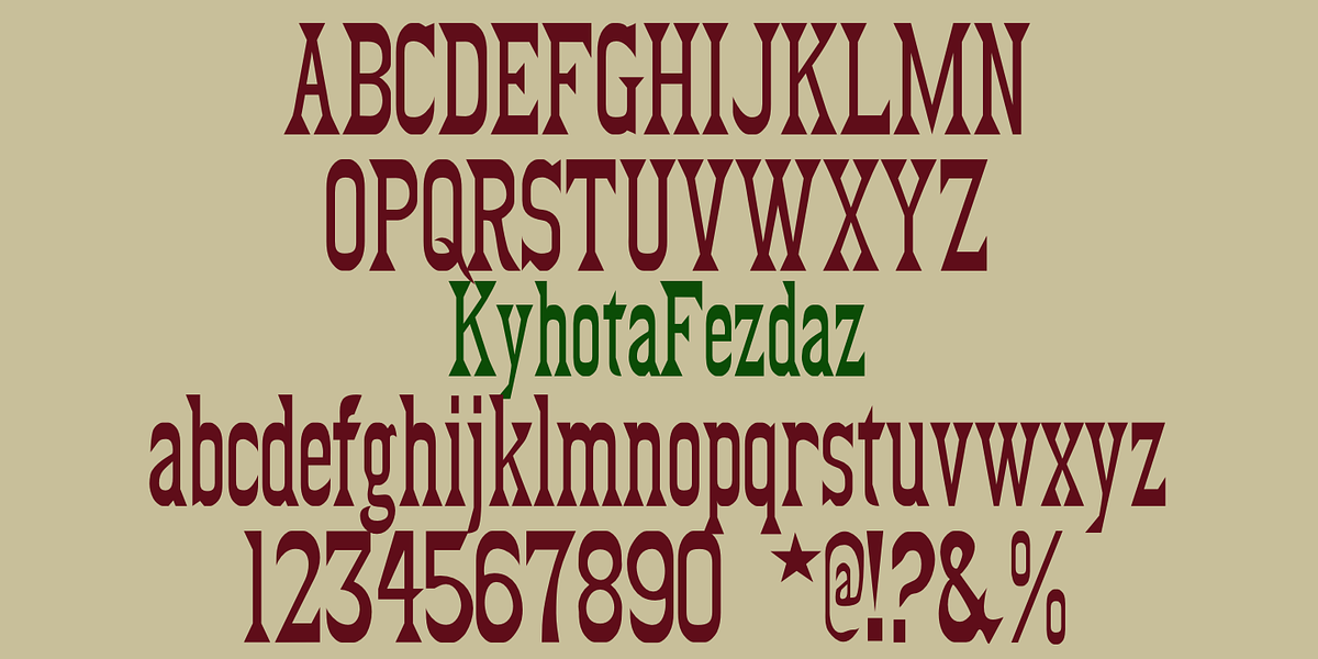 Kyhota, a Slab Serif Font by Ingrimayne Type (Photo 7 of 7)