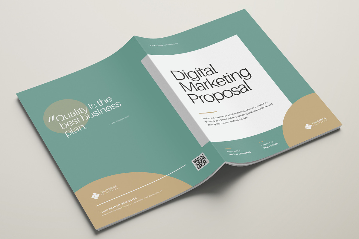 Digital Marketing Proposal, Canva, a Brochure Template by DesVert (Photo 6 of 6)