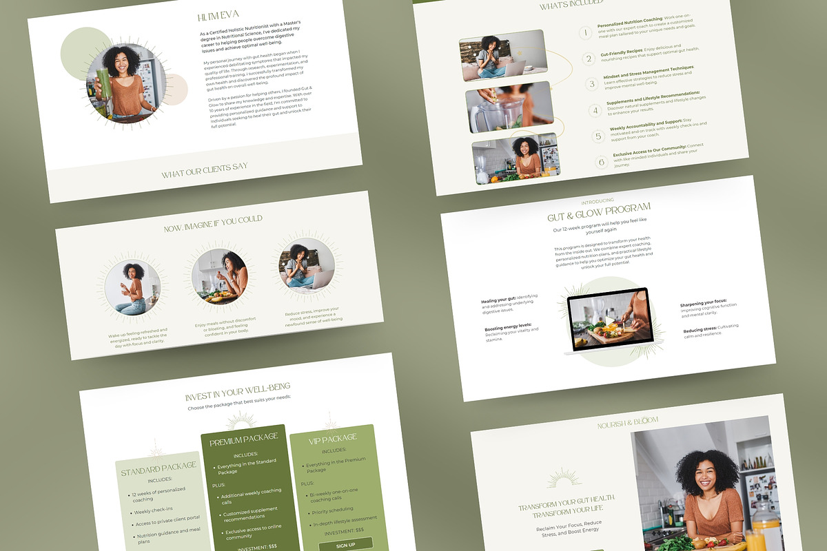 Health Coach Canva Sales Page, a Landing Page Template by Unalome Design Studio (Photo 2 of 5)