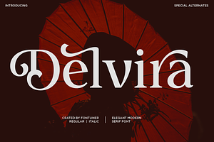 Delvira - Stylish Elegant Serif Font