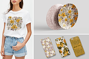 Flowers Patterns Designs, a Pattern Graphic by Alena Zaytseva (Thumbnail 3 of 7)