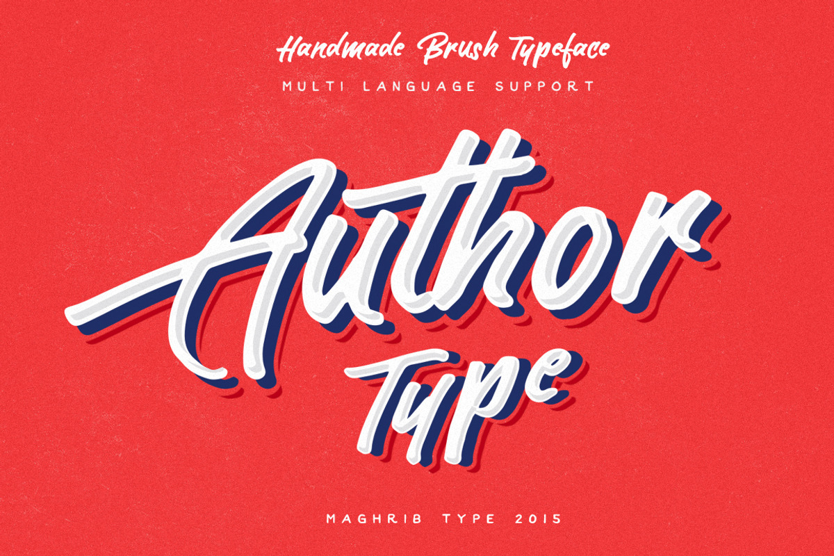Author Type, a Script Font by maghrib (Photo 1 of 6)