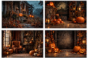 Halloween Digital Backdrop BUNDLE, a Layer Style Add-On by Wild Honey Design Co. (Thumbnail 4 of 6)