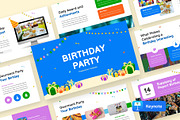 Birthday Party Keynote, a Presentation Template by rgbryand (Thumbnail 1 of 9)