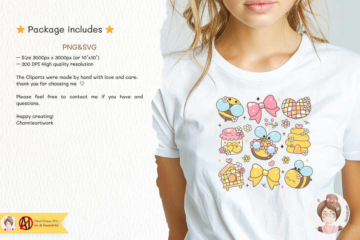 Groovy Honey Bee SVG PNG, an Animal Illustration by Chonnieartwork (Photo 3 of 3)
