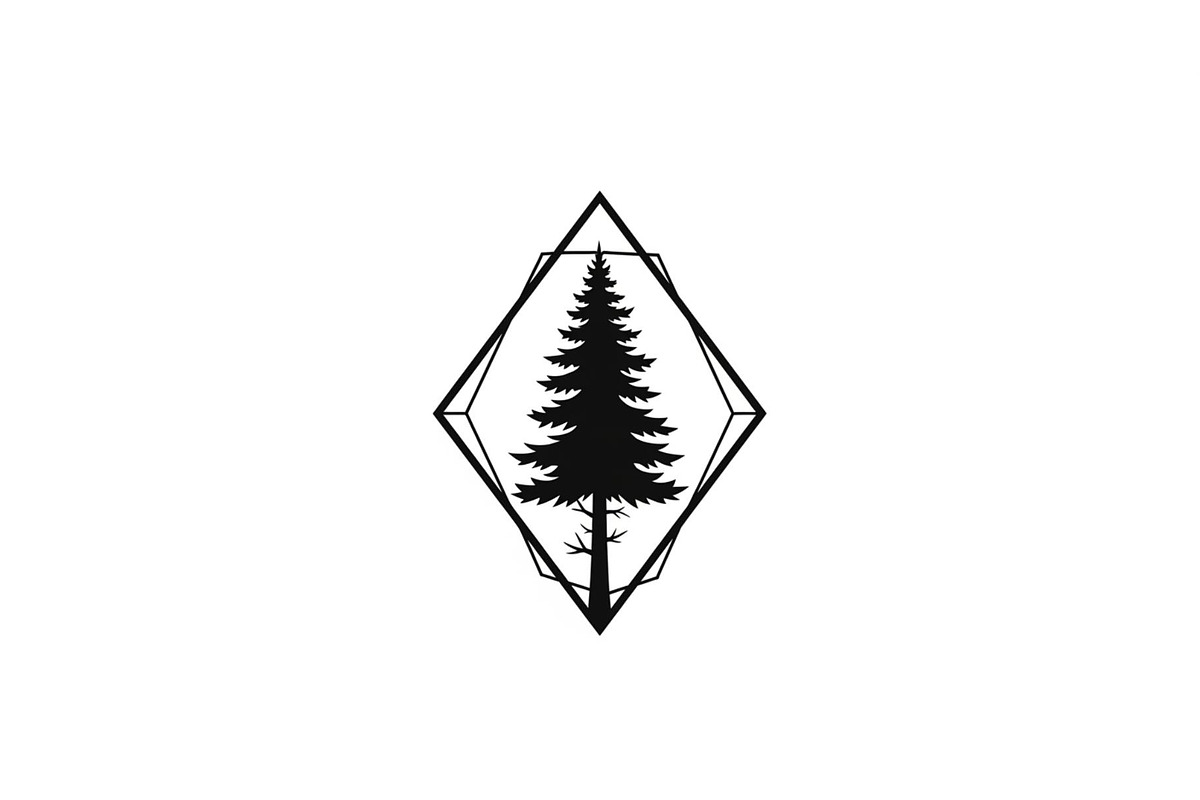 Geometric Pine Tree Emblem Bundle, an Illustration by Creativeshirt (Photo 24 of 31)
