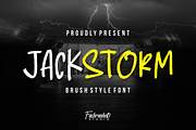 Jackstorm, a Handwritten Font by Fachranheit Studio (Thumbnail 1 of 8)