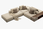 Poliform Westside Sofa set 3, a Furniture 3D Model by 3dmitruk (Thumbnail 5 of 18)