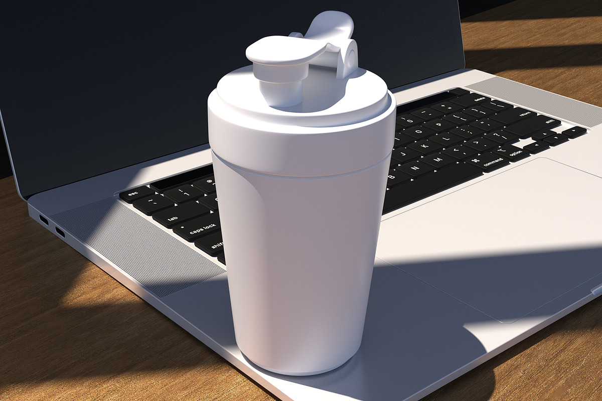 Shaker Bottle Mockup, a Cups & Container Mockup by Permadi Creative (Photo 4 of 5)