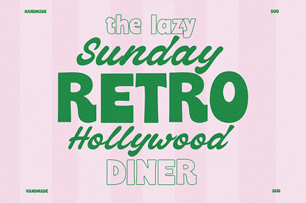 Vintage Script & Sans Bold Font Duo