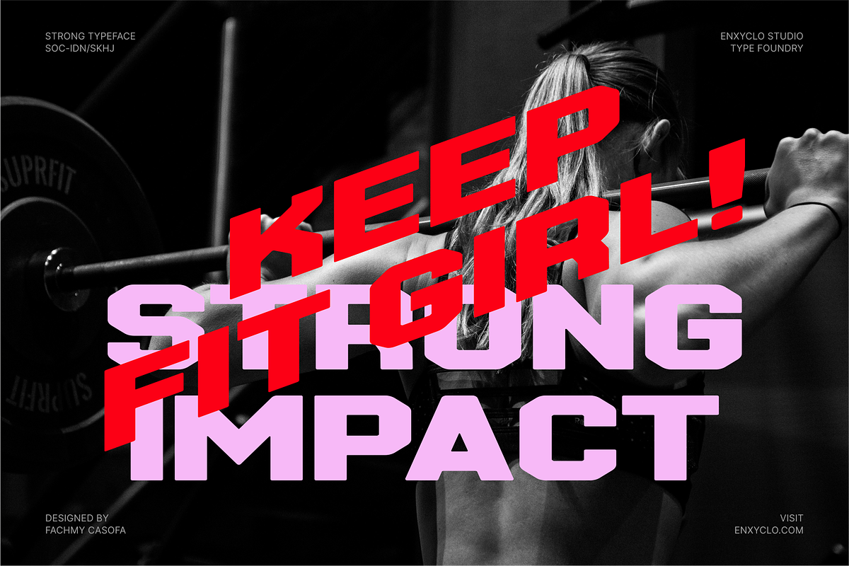 NCL Maxipower - Sport Gym Font, a Sans Serif Font by Enxyclo Studio (Photo 12 of 16)
