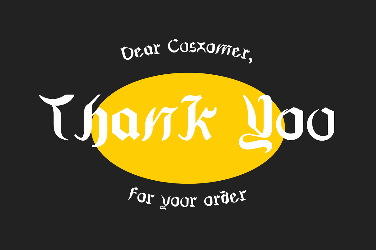 Kingthings Gothic, a Blackletter Font by portype (Photo 10 of 10)