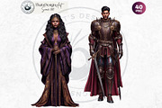 Obsidian Opera Characters Cliparts, a Person Illustration by ThatsDesignArt (Thumbnail 11 of 13)