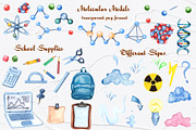 Science Watercolor Set, an Education Illustration by BarvArt (Thumbnail 4 of 17)
