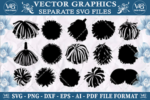 Pom Pom SVG vector design bundle