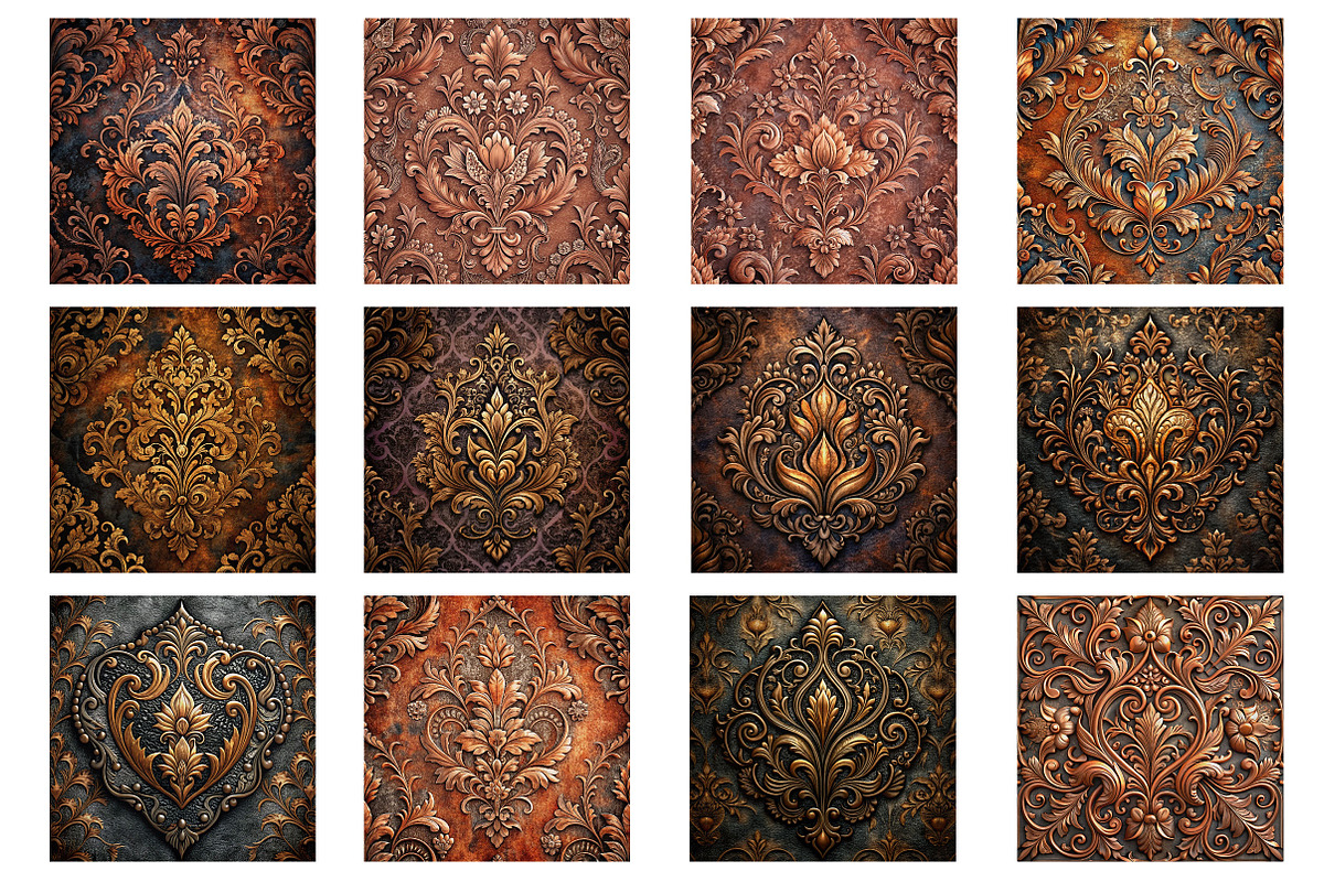 Western Cowboy Saddle Leather Damask, a Background Photo by Wow Magic (Photo 2 of 2)