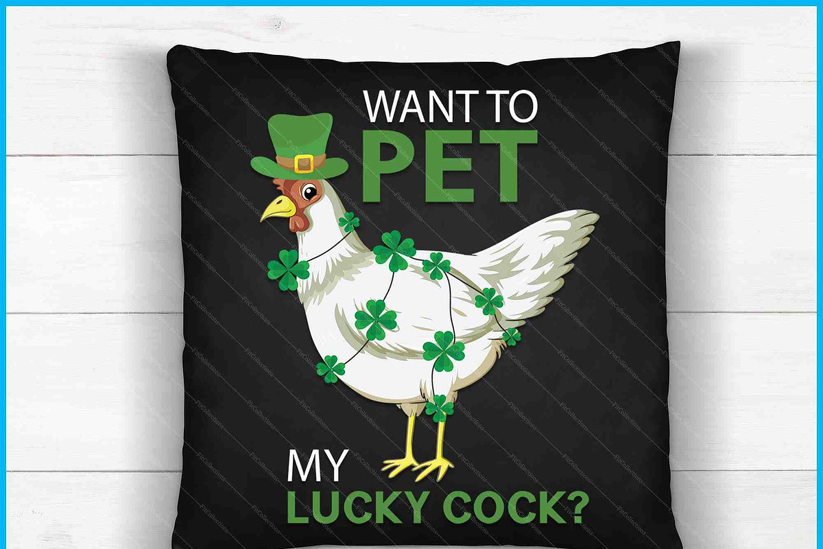 Lucky Cock Chicken St. Patrick's Day, an Object Graphic by Creativeusart (Photo 4 of 4)
