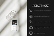 Showit Instagram Landing Page, a Landing Page Template by Blush Created (Thumbnail 3 of 15)