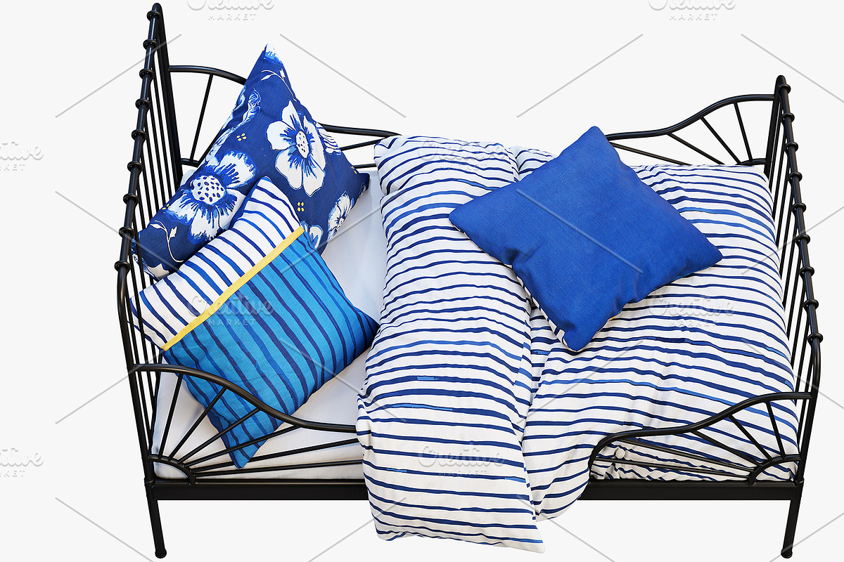 Color metal children's beds 3d model, a Furniture 3D Model by 3dmitruk (Photo 7 of 12)