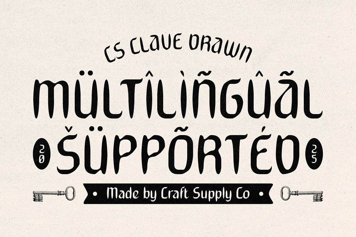 CS Clave Drawn, a Sans Serif Font by Craft Supply Co. (Photo 7 of 8)