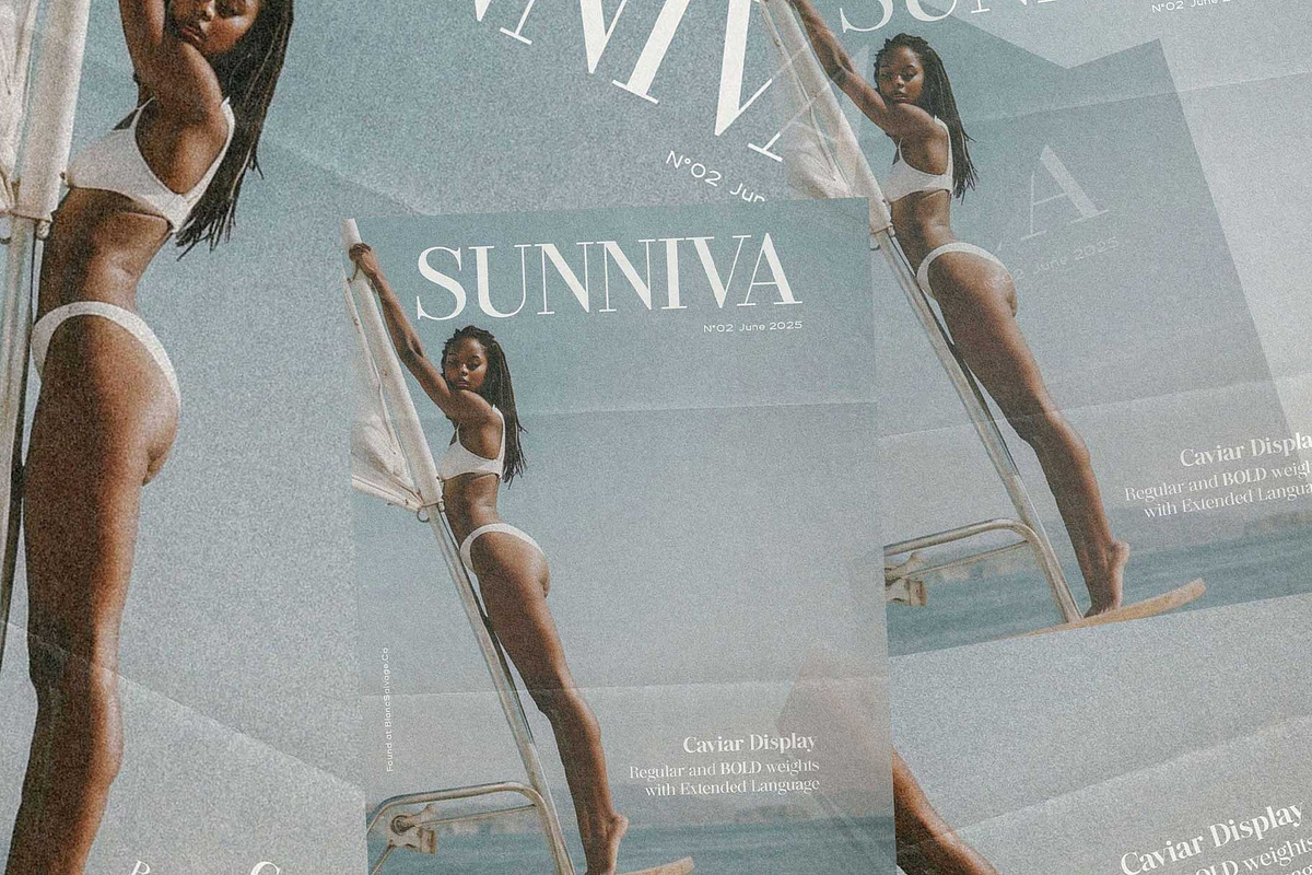 Caviar Luxury Editorial Serif, a Serif Font by Blanc Salváge (Photo 2 of 9)