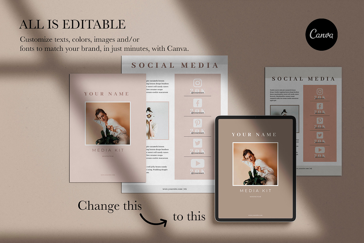 Media Kit Canva Template | EYRA, a Brochure Template by Studio Next (Photo 8 of 9)