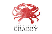 Just a Little Crabby Illustration, an Animal Illustration by Digital Art Downloads (Thumbnail 1 of 3)