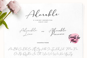 Adorable Handwritten Script Font