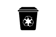 Recycling Bin Minimal Silhouette, a Graphic by Designer_Momina (Thumbnail 7 of 14)