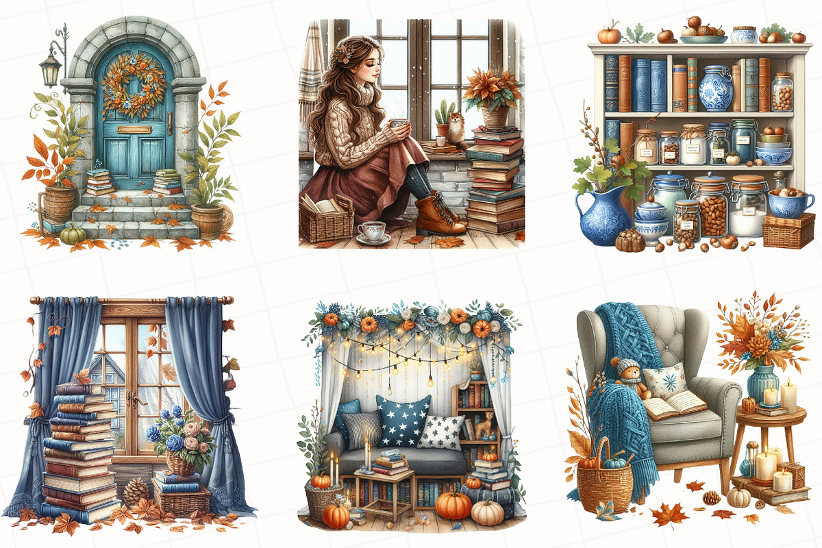 Cozy Autumn Planner Clipart, an Illustration by OK Design (Photo 2 of 5)