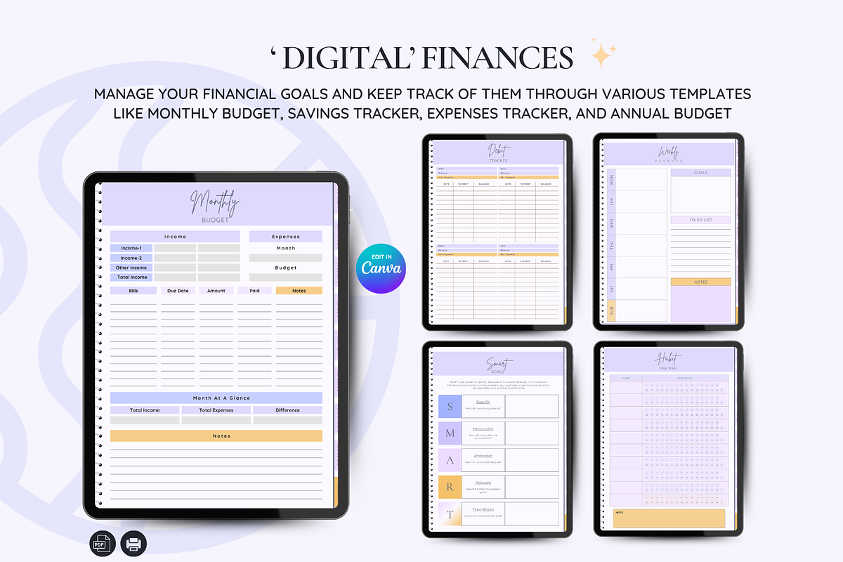 Undated Digital Planner, a Templates & Theme by LumusStudio (Photo 5 of 8)