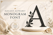 Floral Alphabet Monogram, a Decorative Illustration by Papatongartist (Thumbnail 2 of 4)