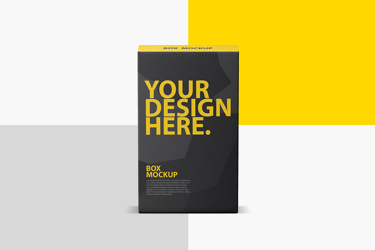 Textured Box PSD Mockup, a Packaging Mockup by GreatFruit (Photo 4 of 6)