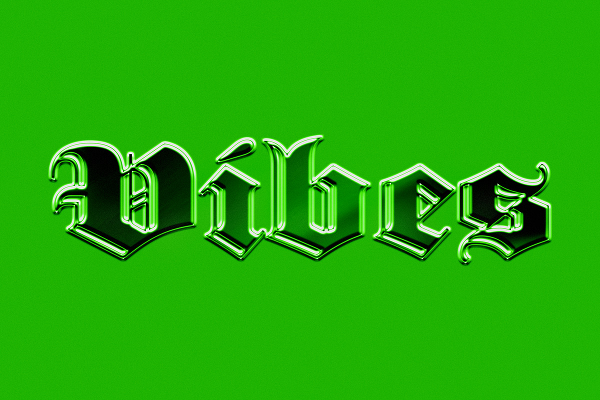 Y2K Embossed 3D Text Effect, a Layer Style Add-On by Vermeulen Design Studio (Photo 5 of 7)