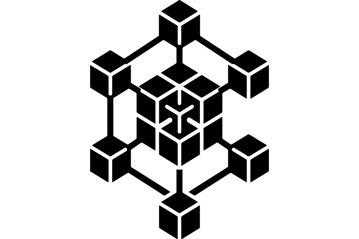Blockchain and network illustrations, a Technology Illustration by balal (Photo 11 of 13)