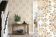 Cottagecore Beige Wallpaper, a Wallpaper Graphic by Webvilla Studio (Thumbnail 3 of 6)