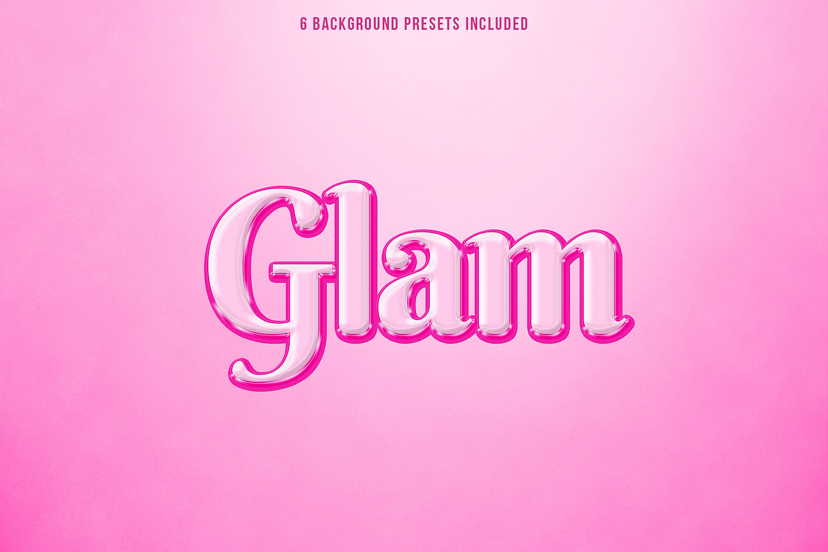 PINK GLOSS 3D Shiny Text Effect, a Preset Add-On by velvetmade.designs (Photo 6 of 8)