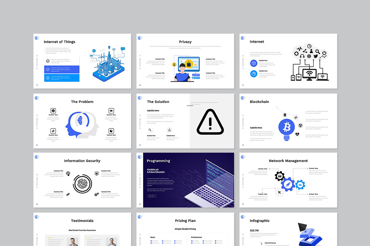 Technology Presentation Template, a Presentation Template by GenerousArt (Photo 8 of 8)
