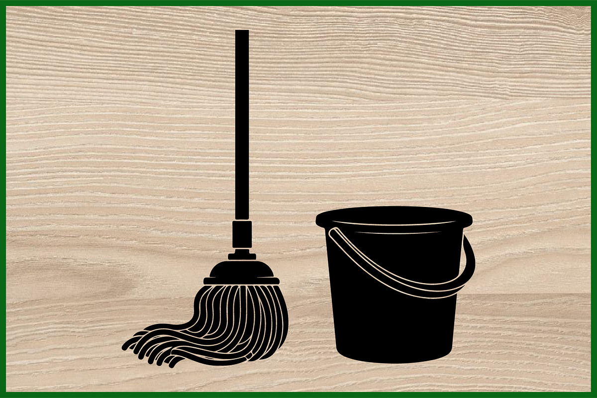 50 Cleaning Tool Silhouette Set, an Illustration by BIPLOB EXPERT (Photo 2 of 4)
