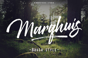 Marqhuis brush font
