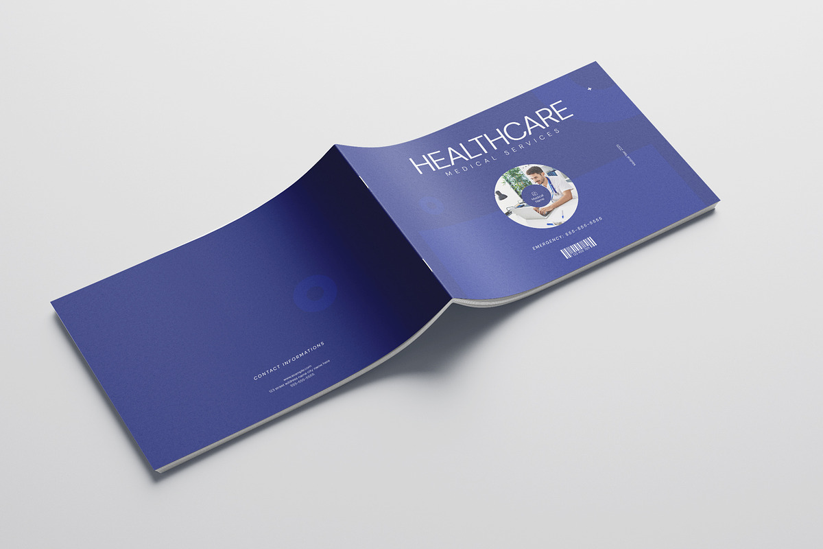 Medical Brochure Landscape Template, a Brochure Template by Pixelpick (Photo 3 of 9)