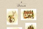 Forest gnomes. Watercolor set, an Object Graphic by JuliaBadeeva (Thumbnail 9 of 10)