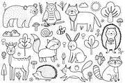 Cute Forest Animals Big Collection, an Animal Illustration by Gulnara Sabirova (Thumbnail 11 of 16)