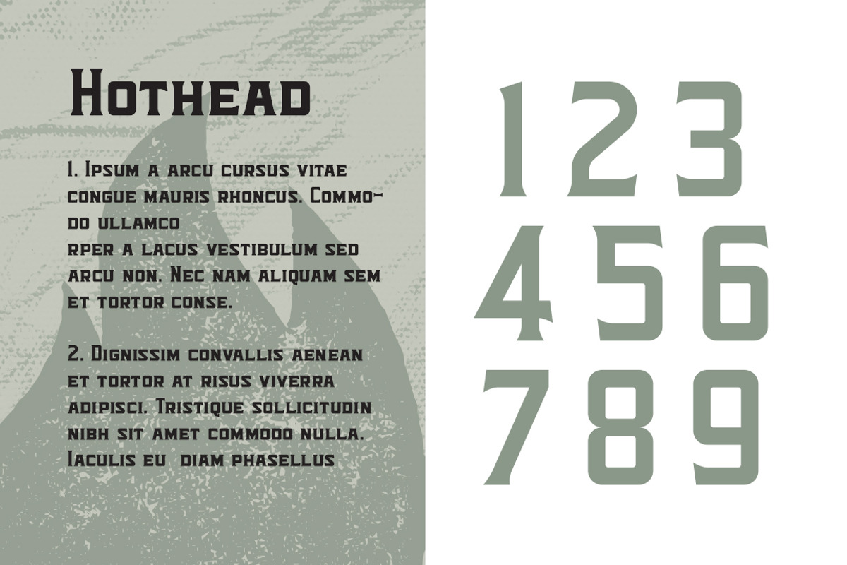 Hothead Western Font preview 2