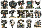 Whimsical Gothic Summer Clipart PNG, an Illustration by OK Design (Thumbnail 3 of 6)