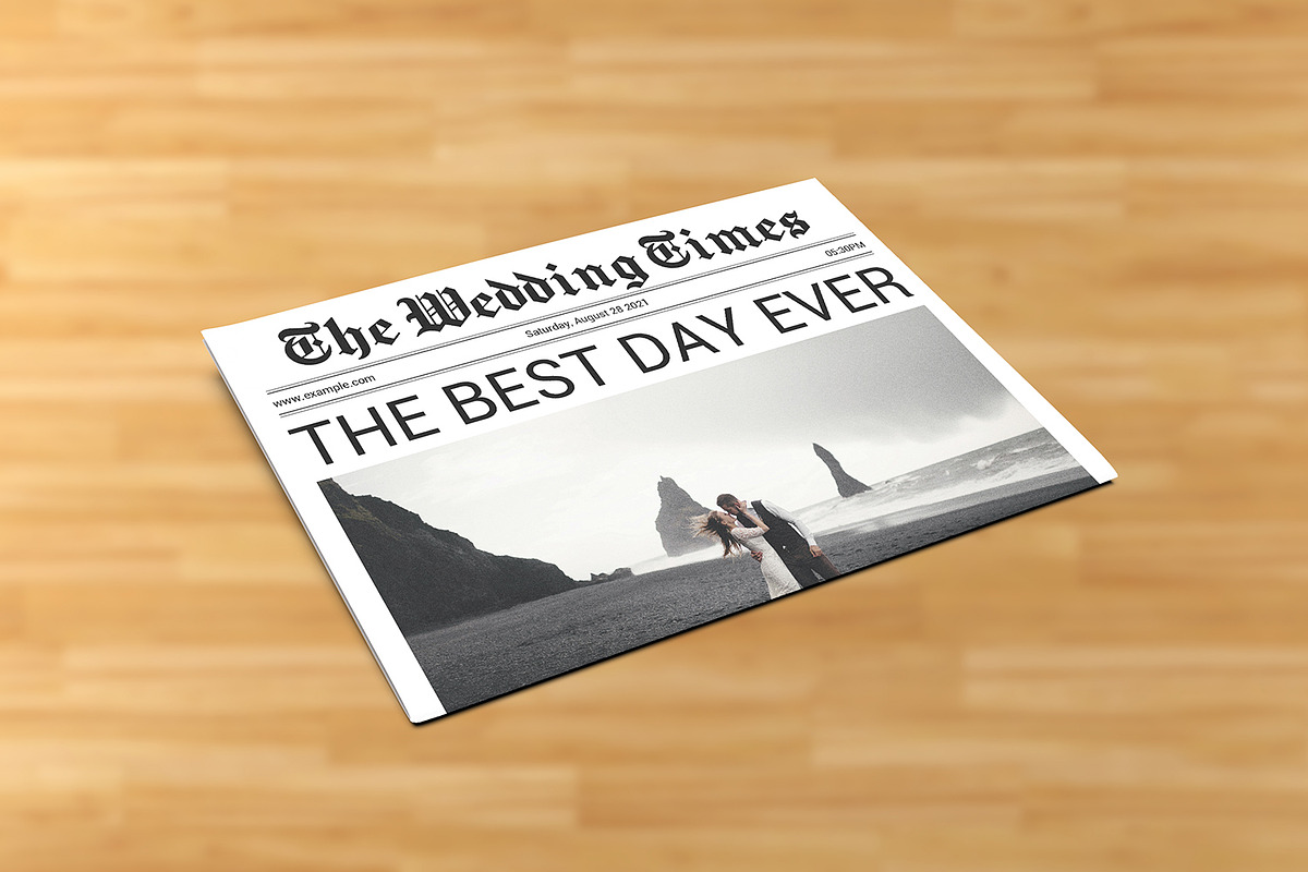 Wedding Newspaper Template preview 4