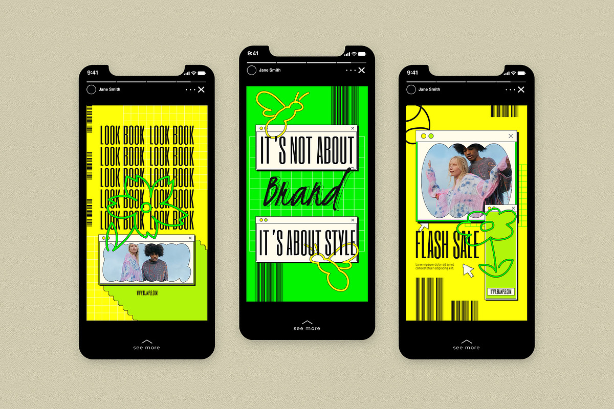 Anti Design Fashion Instagram Pack, a Social Media Template by graphicook (Photo 6 of 6)