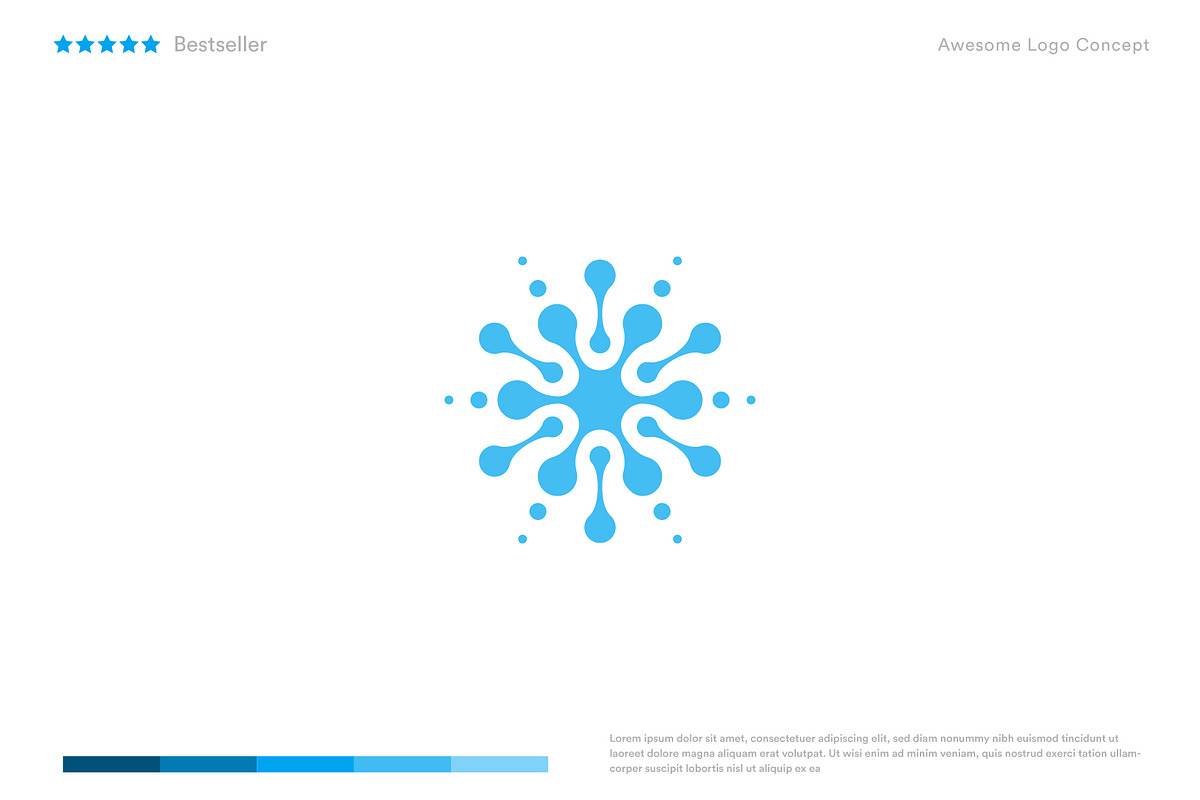 Snowflake Logo Template, a Branding & Logo Template by Artyway Logo (Photo 1 of 4)