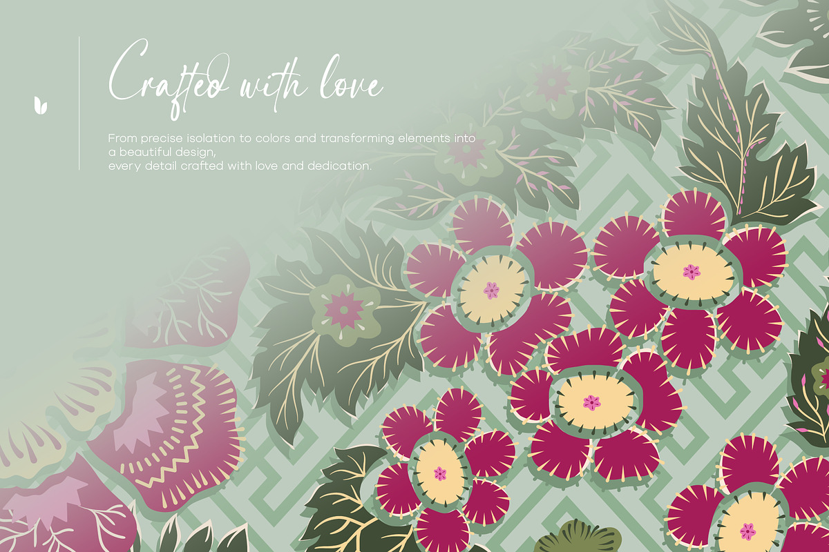 Lattice Rose Hand Illustrated Prints, a Pattern Graphic by LEAFure (Photo 6 of 10)